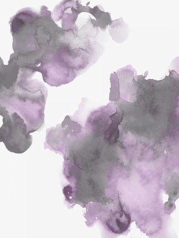 Elevate in Lavender II Black Ornate Wood Framed Art Print with Double Matting by Mitchell, Lauren