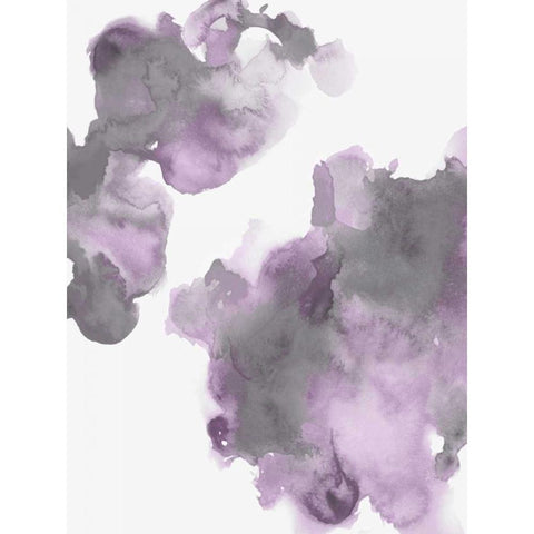 Elevate in Lavender II Black Modern Wood Framed Art Print by Mitchell, Lauren