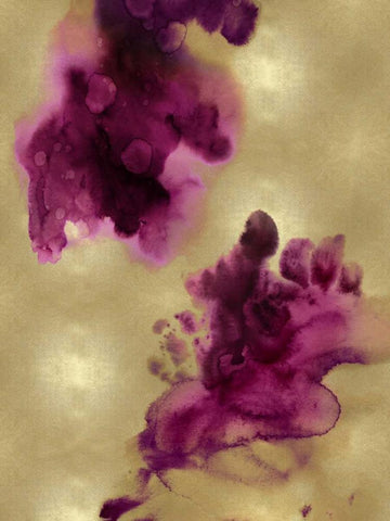 Entice II White Modern Wood Framed Art Print with Double Matting by Mitchell, Lauren