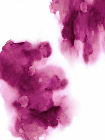 Entice in Fuchsia White Modern Wood Framed Art Print with Double Matting by Mitchell, Lauren