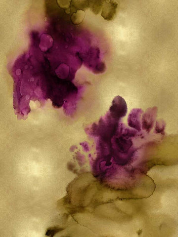 Tempting in Gold Black Ornate Wood Framed Art Print with Double Matting by Mitchell, Lauren