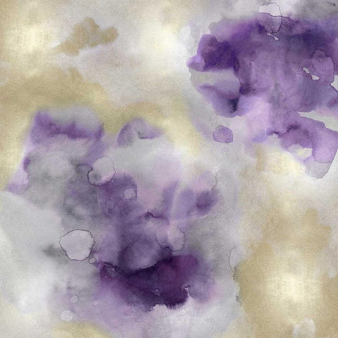 Whisper in Amethyst II Gold Ornate Wood Framed Art Print with Double Matting by Mitchell, Lauren