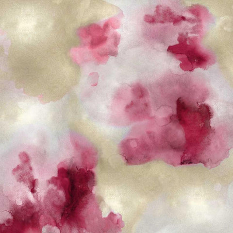 Whisper in Blush II White Modern Wood Framed Art Print by Mitchell, Lauren