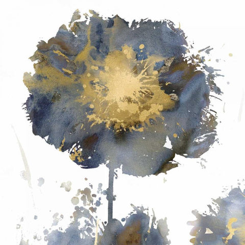 Flower Burst I Gold Ornate Wood Framed Art Print with Double Matting by Austin, Vanessa