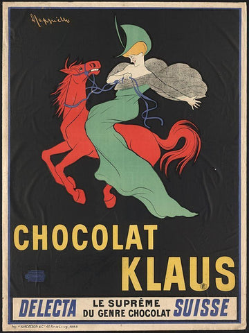 Chocolate Klaus White Modern Wood Framed Art Print with Double Matting by Anonymous