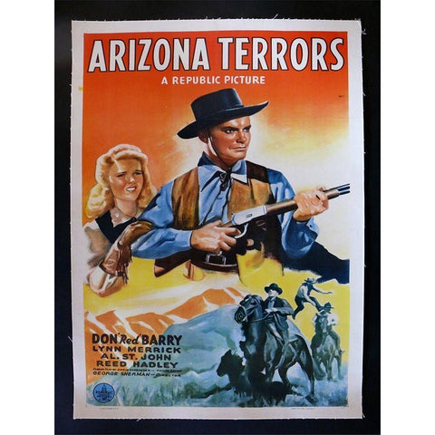 Arizona Terrors White Modern Wood Framed Art Print by Anonymous