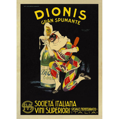 Dionis, 1925 ca. Gold Ornate Wood Framed Art Print with Double Matting by Codognato, Plinio