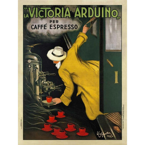 Victoria Arduino-1922 Black Modern Wood Framed Art Print with Double Matting by Cappiello, Leonetto