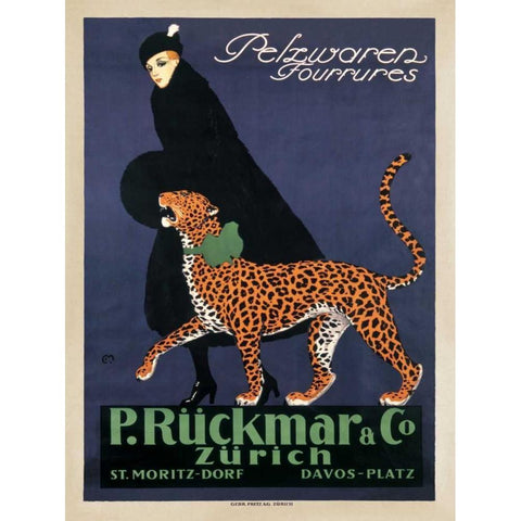 P. Rckmar and C.- 1910 Gold Ornate Wood Framed Art Print with Double Matting by Montaut, Ernest