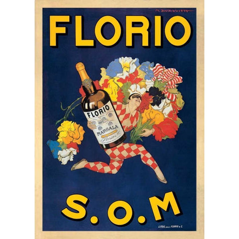 Florio-1915 White Modern Wood Framed Art Print by Dudovich, Marcello