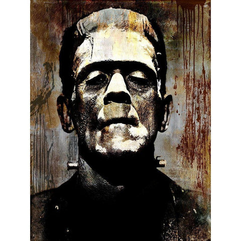 Frankenstein I Black Modern Wood Framed Art Print with Double Matting by Wagner, Martin