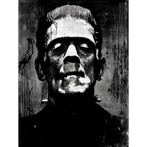 Frankenstein II White Modern Wood Framed Art Print by Wagner, Martin