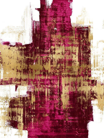Dynamic II White Modern Wood Framed Art Print with Double Matting by Wise, Alex