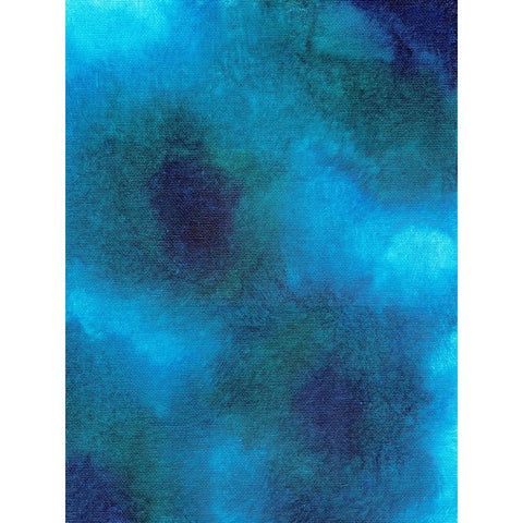 Blue Blend Exercise I Black Modern Wood Framed Art Print by Zaremba, Hillel
