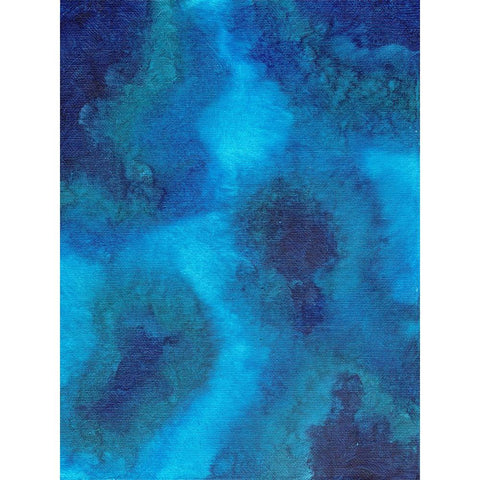 Blue Blend Exercise II White Modern Wood Framed Art Print by Zaremba, Hillel