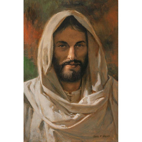 Come Unto Me White Modern Wood Framed Art Print by Seward, James