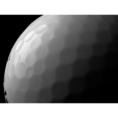 Golfball Black Modern Wood Framed Art Print with Double Matting by Reynolds, Richard