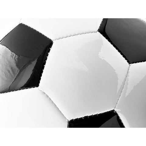 Soccerball White Modern Wood Framed Art Print by Reynolds, Richard