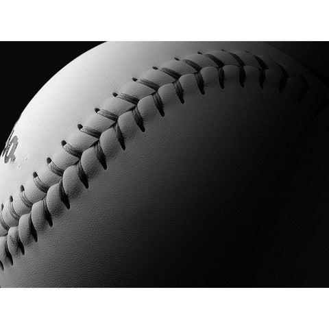 Softball White Modern Wood Framed Art Print by Reynolds, Richard