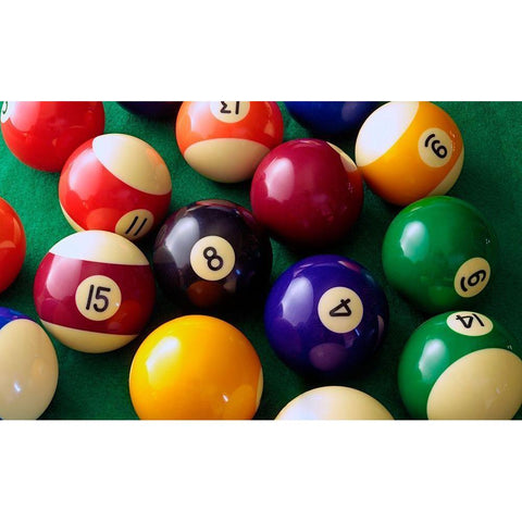 Billiards 1 White Modern Wood Framed Art Print by Reynolds, Richard