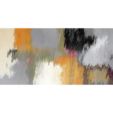 Color Blend II Black Modern Wood Framed Art Print with Double Matting by Bolokofsky, Ronald