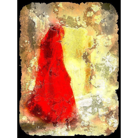 Red Hood II White Modern Wood Framed Art Print by Bolokofsky, Ronald