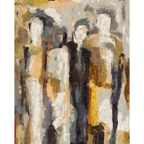 Good Friends White Modern Wood Framed Art Print by Bolokofsky, Ronald