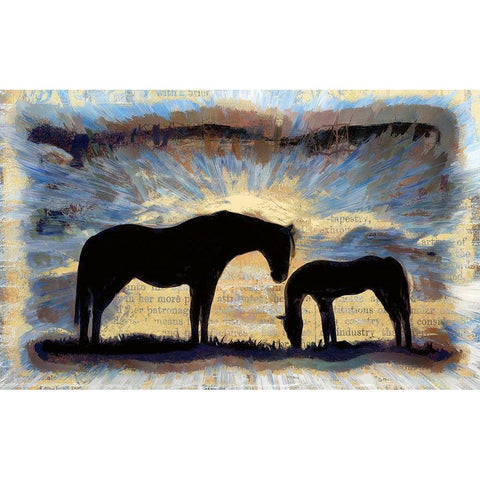 On the Range Black Modern Wood Framed Art Print with Double Matting by Bolokofsky, Ronald