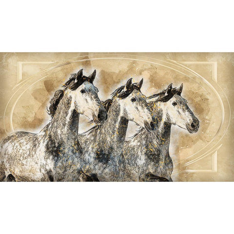 The Winners Circle Gold Ornate Wood Framed Art Print with Double Matting by Bolokofsky, Ronald