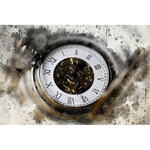 Borrowed Time White Modern Wood Framed Art Print by Bolokofsky, Ronald