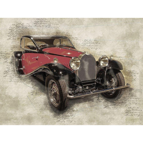 Bugatti II White Modern Wood Framed Art Print by Bolokofsky, Ronald