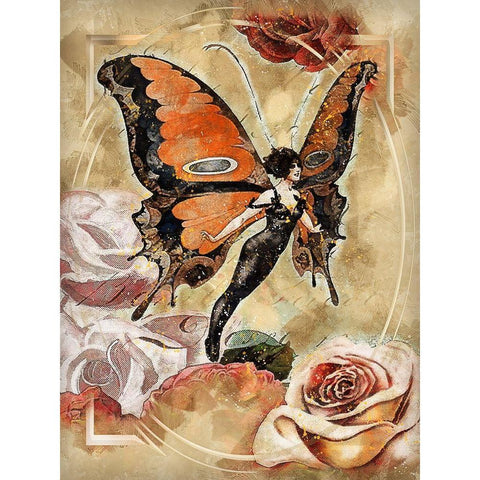 Butterflies Are Free Black Modern Wood Framed Art Print with Double Matting by Bolokofsky, Ronald