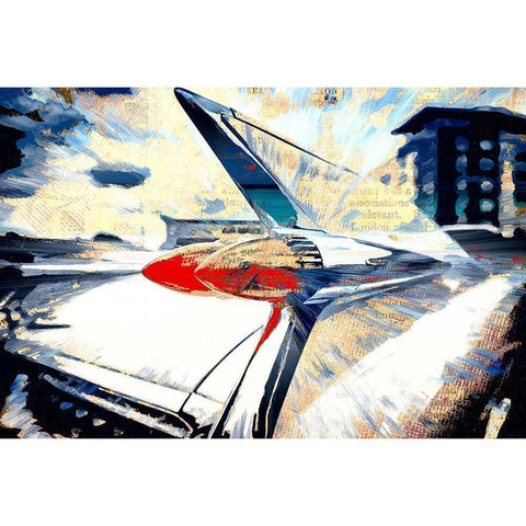 City Cruiser Black Modern Wood Framed Art Print with Double Matting by Bolokofsky, Ronald