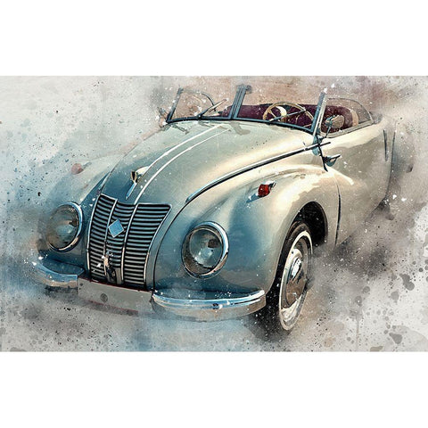 IFA Convertable I White Modern Wood Framed Art Print by Bolokofsky, Ronald