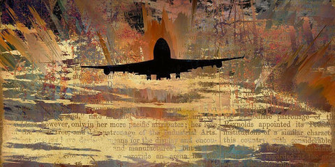 Into the Sunset Black Ornate Wood Framed Art Print with Double Matting by Bolokofsky, Ronald