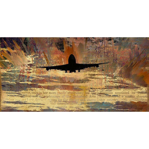 Into the Sunset Black Modern Wood Framed Art Print with Double Matting by Bolokofsky, Ronald