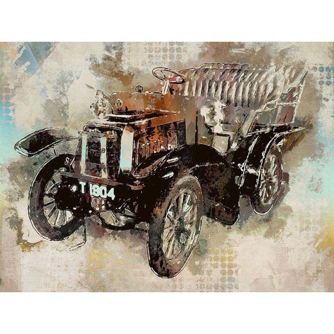 Model T Ford Gold Ornate Wood Framed Art Print with Double Matting by Bolokofsky, Ronald