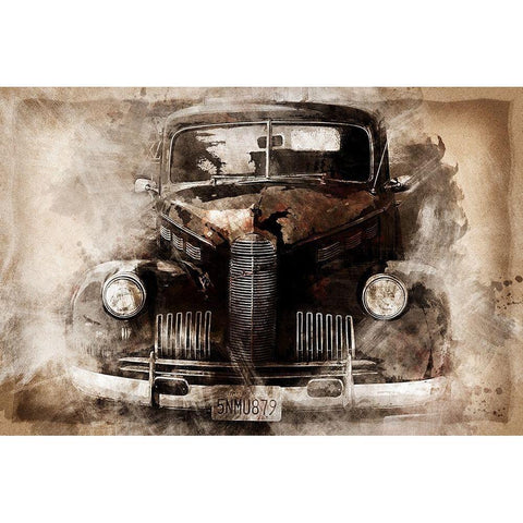 Oldtimer I White Modern Wood Framed Art Print by Bolokofsky, Ronald