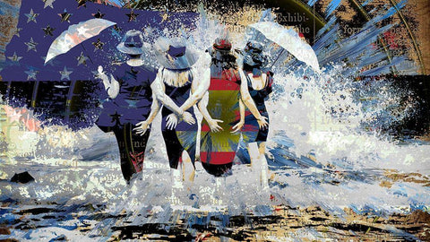 American Sorority Black Ornate Wood Framed Art Print with Double Matting by Bolokofsky, Ronald