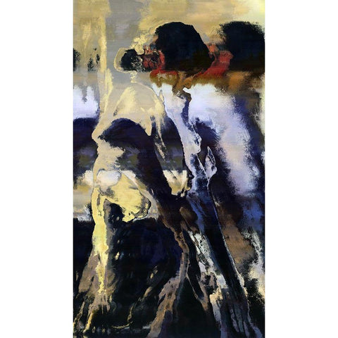 Gypsy Girls Black Modern Wood Framed Art Print with Double Matting by Bolokofsky, Ronald