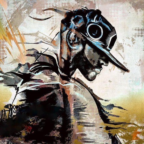 Humble Beginnings White Modern Wood Framed Art Print with Double Matting by Bolokofsky, Ronald