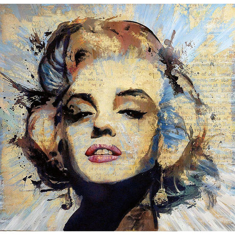 Sweet Marilyn Black Modern Wood Framed Art Print with Double Matting by Bolokofsky, Ronald