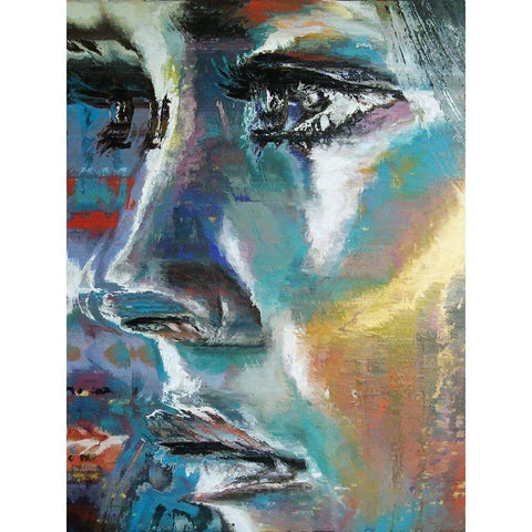 Determined Look Black Modern Wood Framed Art Print with Double Matting by Bolokofsky, Ronald