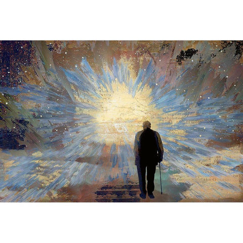 Walk Into the Light Black Modern Wood Framed Art Print with Double Matting by Bolokofsky, Ronald