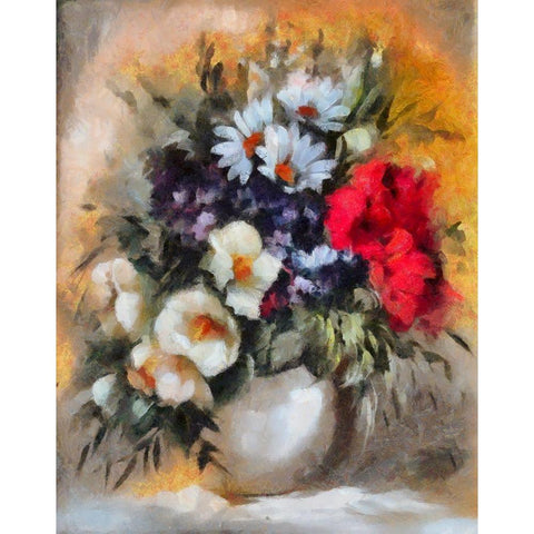 Mixed Bouquet I Gold Ornate Wood Framed Art Print with Double Matting by Bolokofsky, Ronald