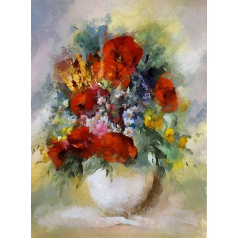 Mixed Bouquet II Gold Ornate Wood Framed Art Print with Double Matting by Bolokofsky, Ronald