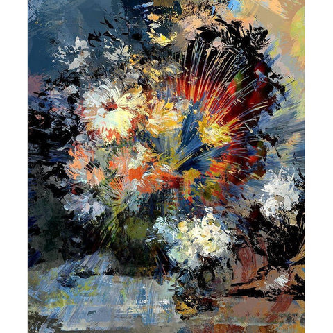 Colors of Nature Black Modern Wood Framed Art Print with Double Matting by Bolokofsky, Ronald