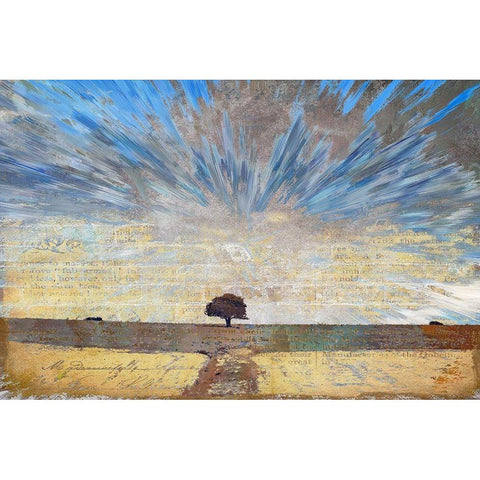 On the Plains  White Modern Wood Framed Art Print by Bolokofsky, Ronald