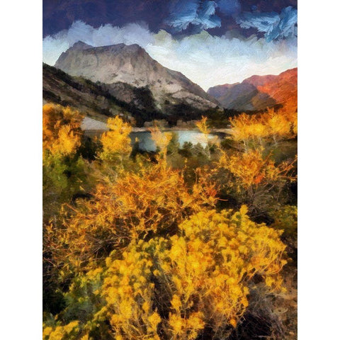 Tioga Crest Gold Ornate Wood Framed Art Print with Double Matting by Bolokofsky, Ronald