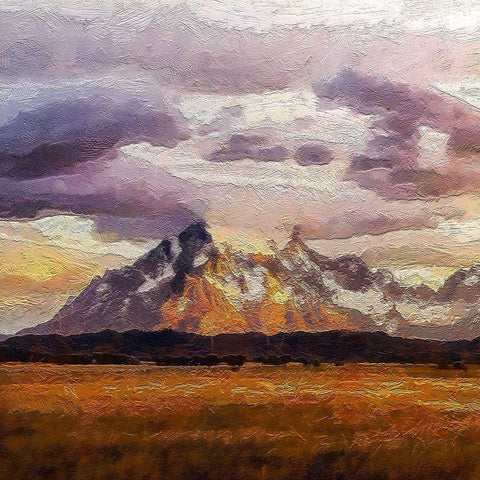Torres del Paine At Sunrise I White Modern Wood Framed Art Print with Double Matting by Bolokofsky, Ronald